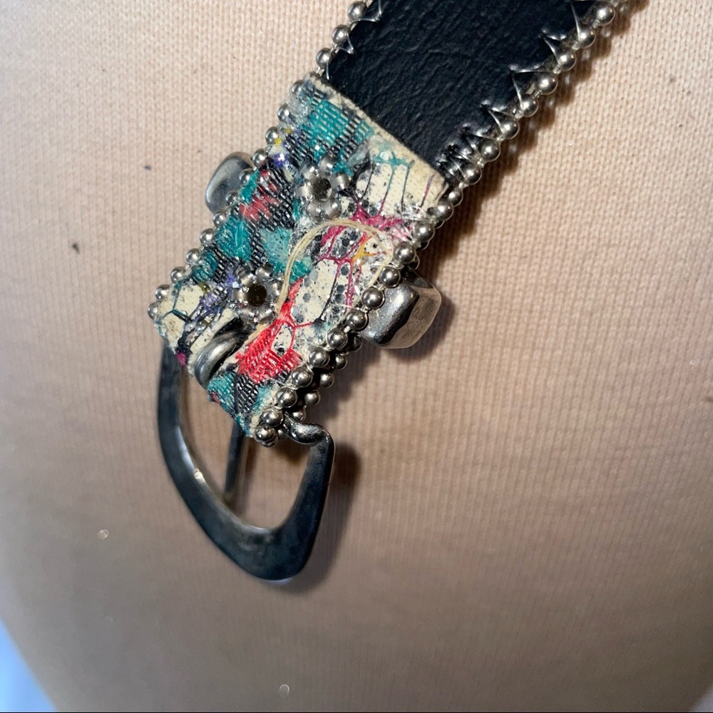 Multi Color Sparkly Design Belt - Picture 6 of 11